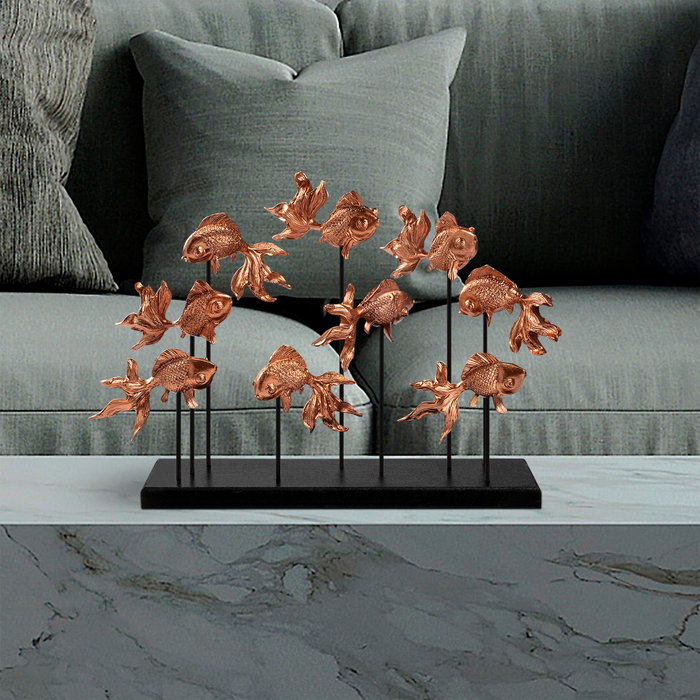 Aberto Design GOLDFISH 2 Objeto Decorativo de Cobre Aberto Design GOLDFISH 2 Objeto Decorativo de Cobre